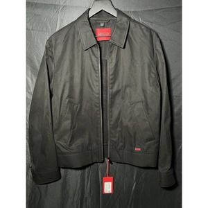 Hugo Hugo Boss Men's Black Barry Jacket Logo Pockets Zip Collared Size S